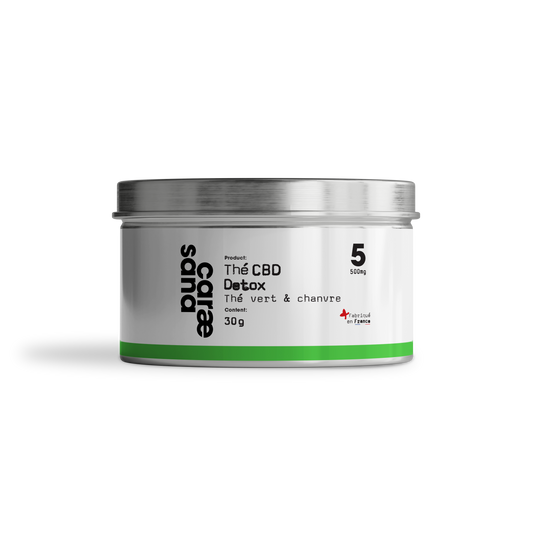 Thé CBD Détox Thé vert & chanvre 30gr